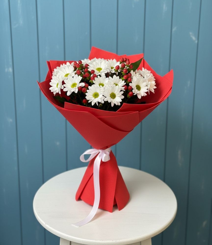 Букет цветов из: Хризантемы в Марьинской