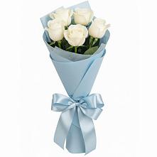 Букет 5 Белых роз Проуд #REPLACE_PRED# Марьинской