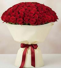 Букет 101 Красная роза Милано в Марьинской