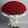 Букет 101 Красная роза Блэк Мэджик в Марьинской