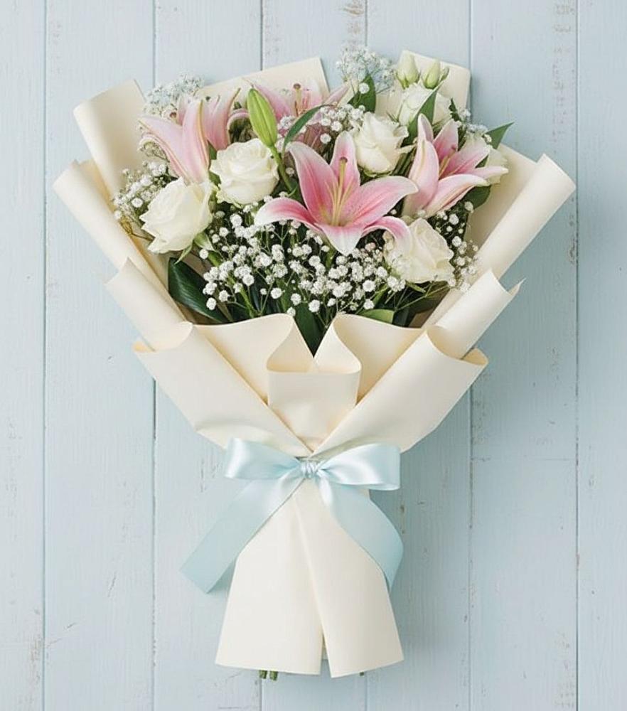 Букет цветов из: Лилии в Марьинской