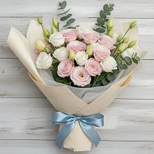 Букет цветов из:  Лизиантусы #REPLACE_PRED# Марьинской
