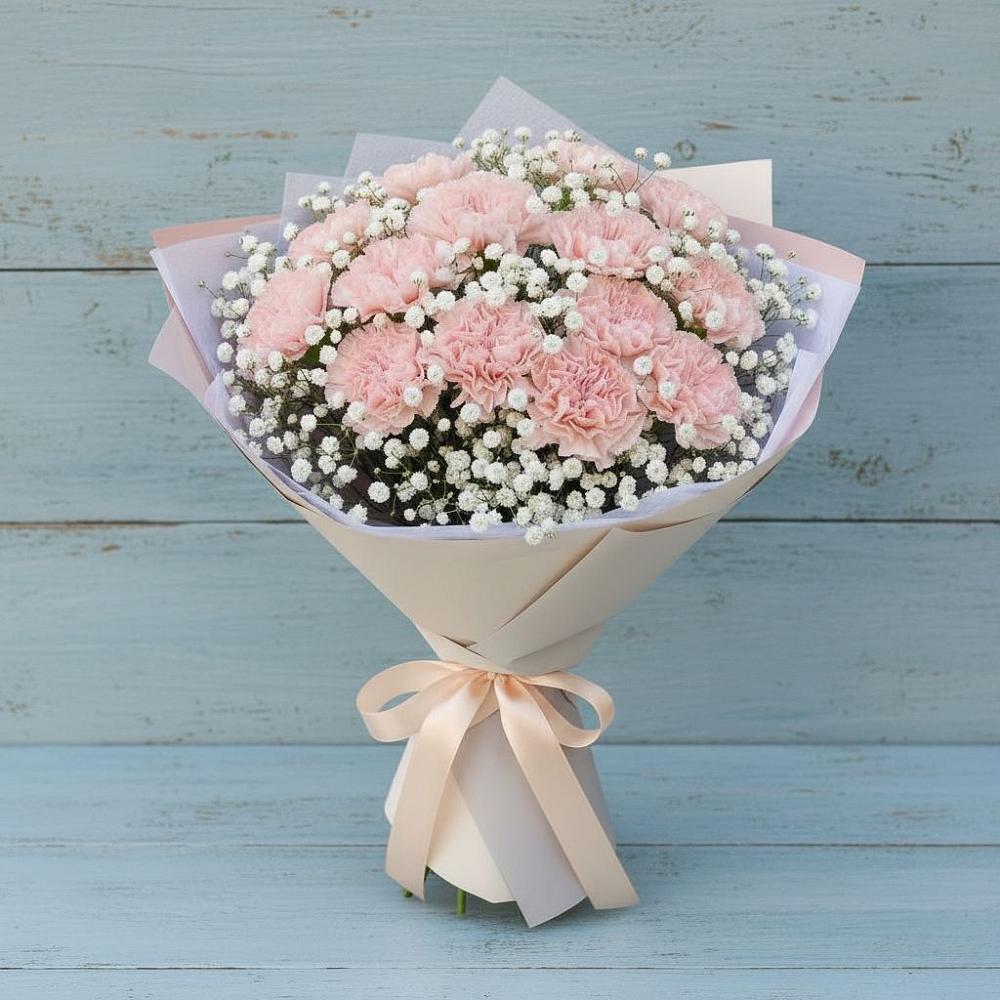 Букет цветов из: Гвоздики в Марьинской