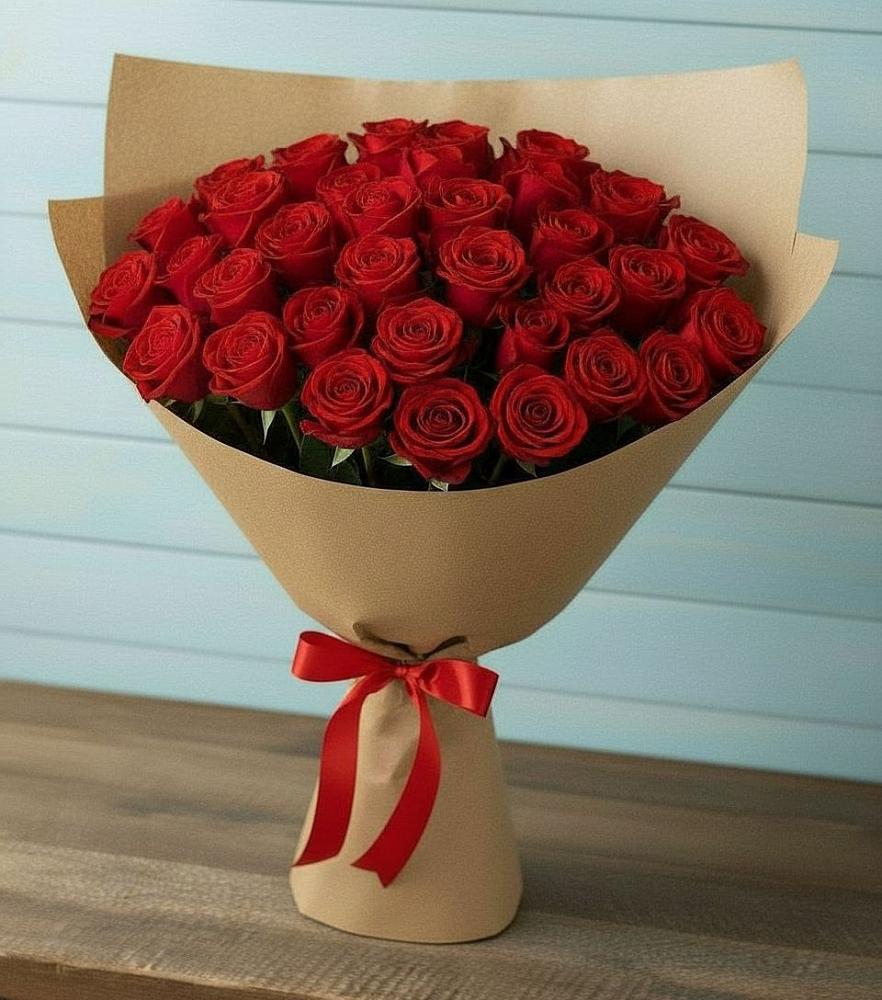 Букет Красные розы Милано в Марьинской