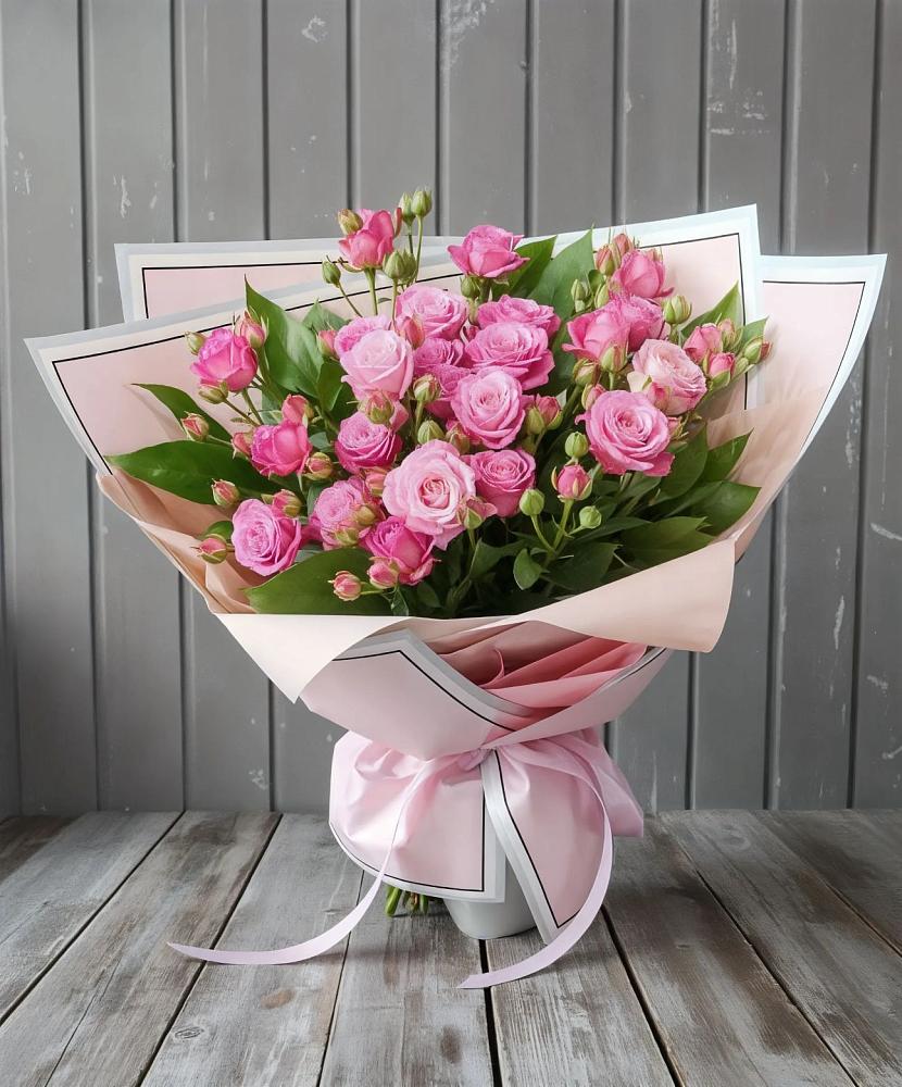 Букет Розовый кустик в Марьинской
