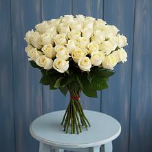 Букет 51 Белая роза Эдлесс Лав #REPLACE_PRED# Марьинской