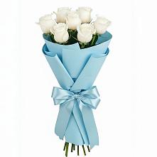 Букет 7 белых роз Проуд #REPLACE_PRED# Марьинской