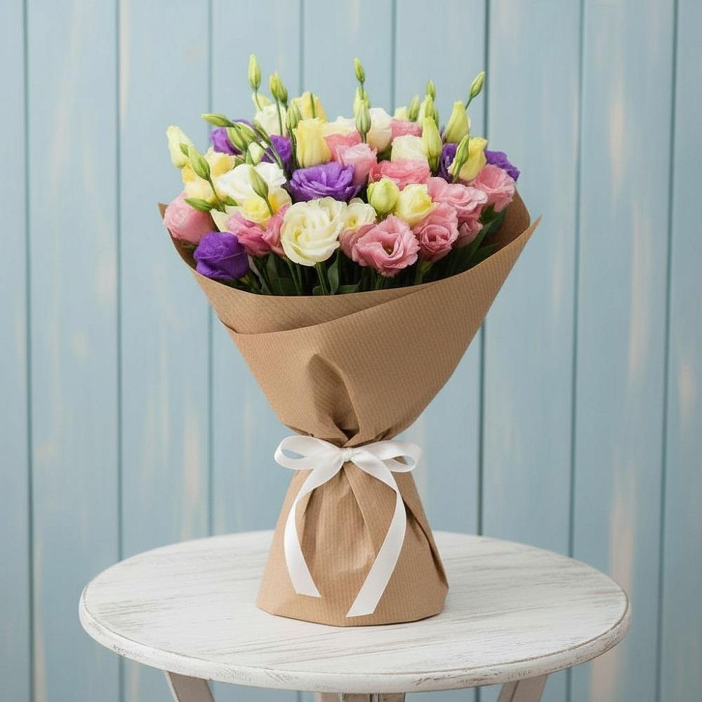 Букет цветов из: Лизиантусы в Марьинской