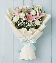 Букет цветов из:  Лилии в Марьинской