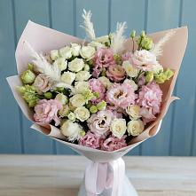 Букет цветов из:  Альстромерии и Розы в Марьинской